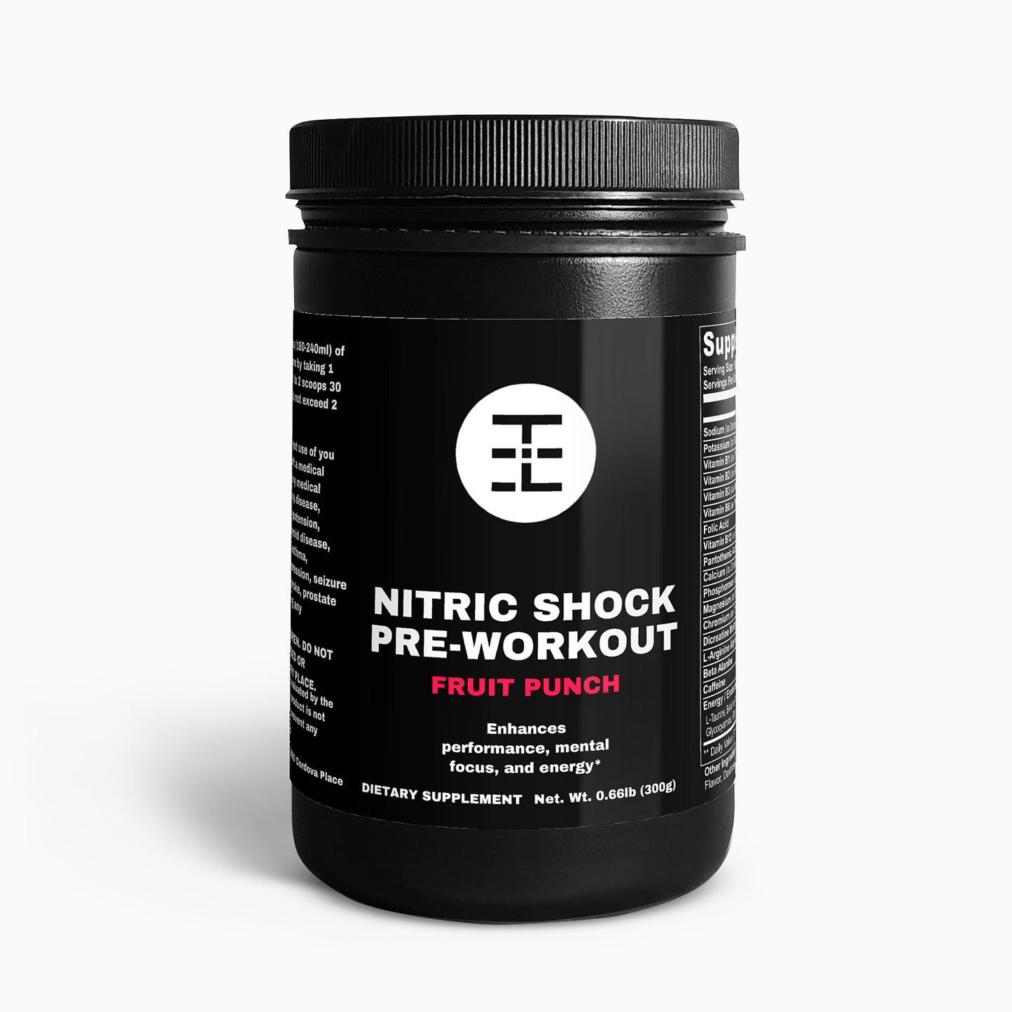 Nitric Shock Pre-Workout Powder (Fruit Punch)